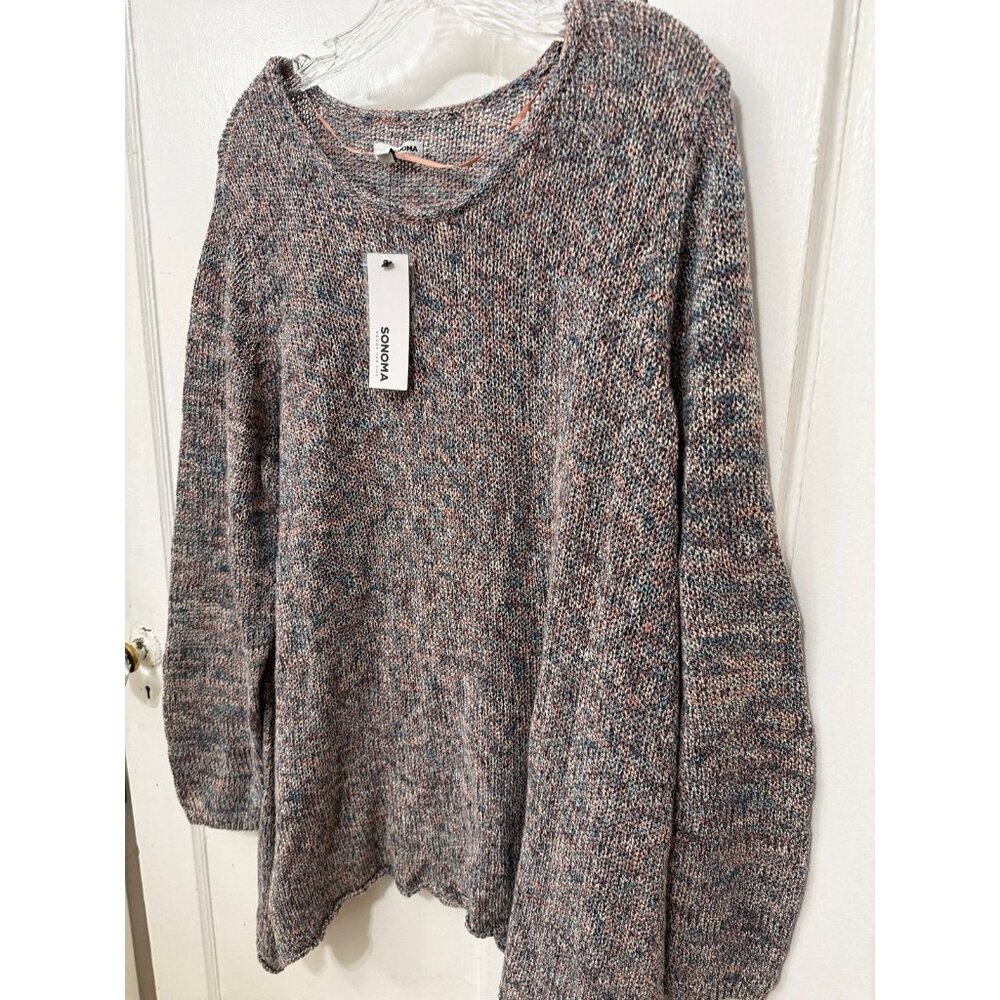 Sonoma women’s size 2x-large multi colored sweater NEW - Picture 2 of 9